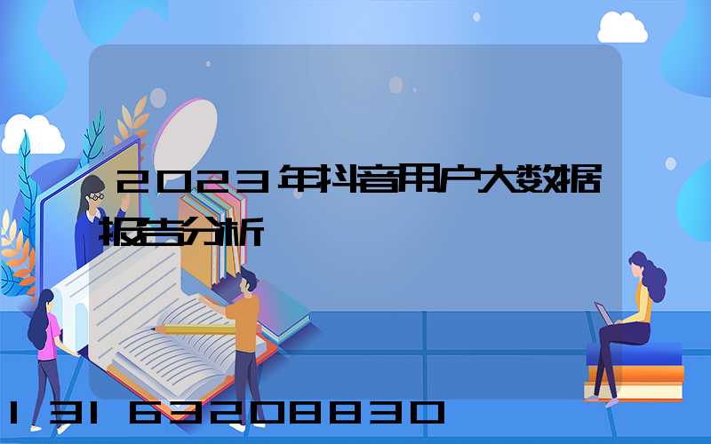 2023年抖音用户大数据报告分析