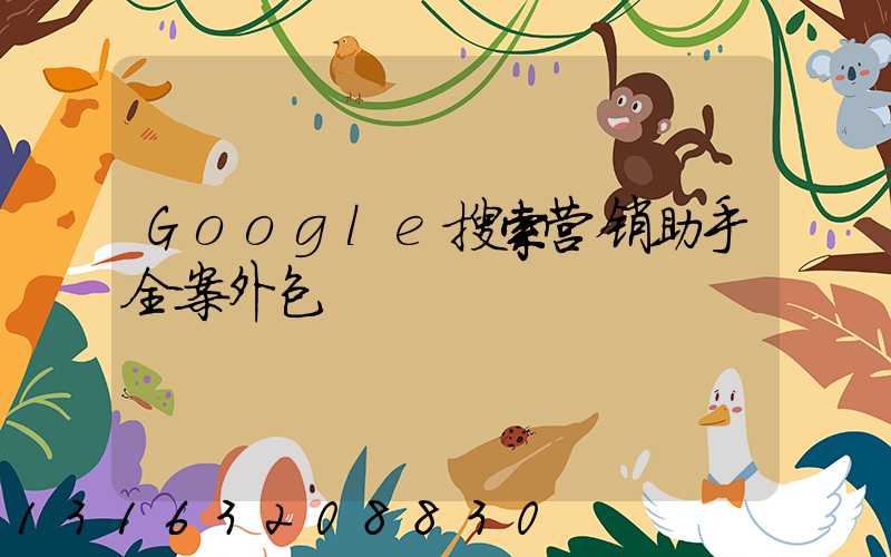 Google搜索营销助手全案外包