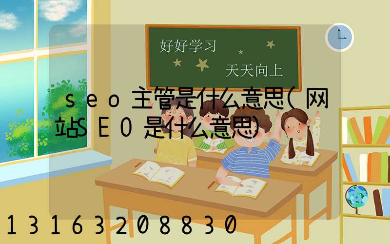 seo主管是什么意思(网站SEO是什么意思)