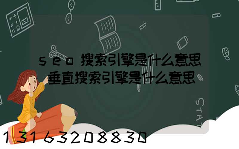 seo搜索引擎是什么意思(垂直搜索引擎是什么意思)